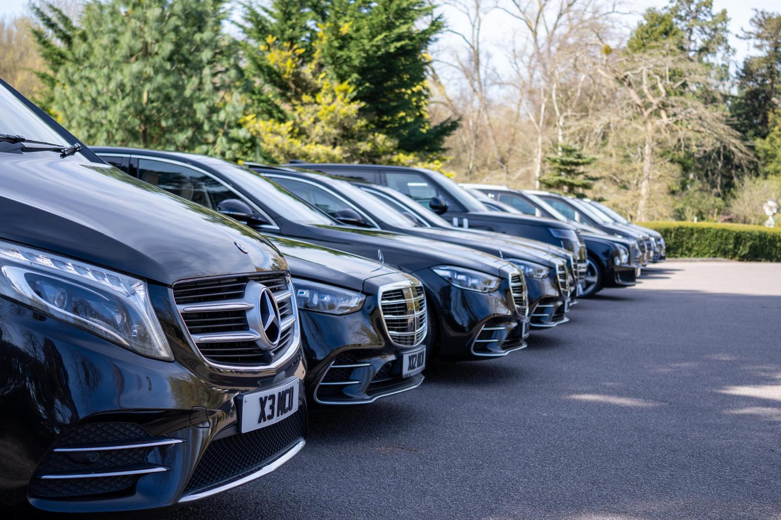 Detail of the MCO Prestige Mercedes-Benz fleet